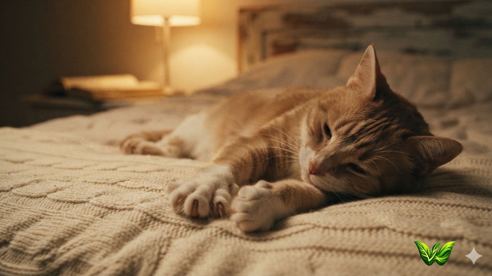 Cat Kneading Before Sleeping