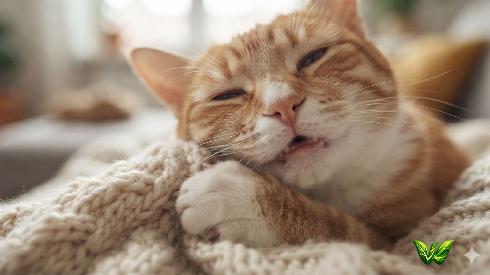 Cat Purring While Kneading