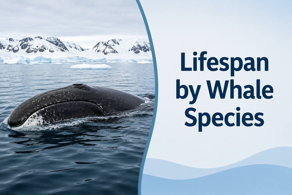 Bowhead whale swimming in Arctic waters near sea ice