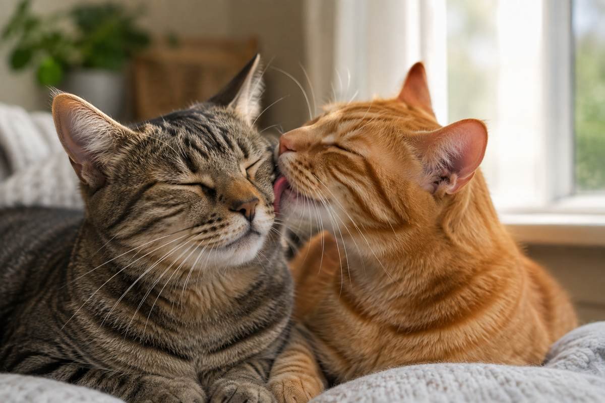 Cat grooming companion's hard-to-reach head area