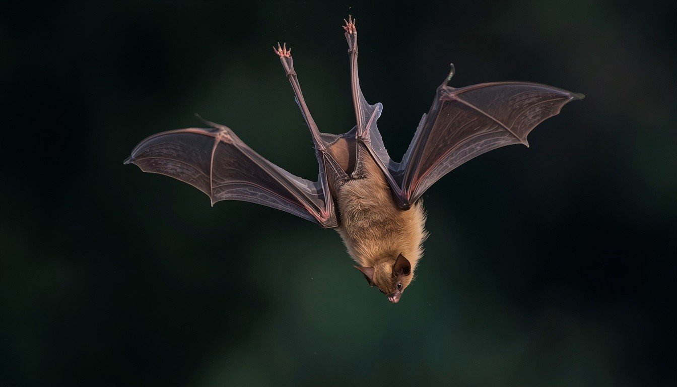 Alt Text: Close-up of a bat's foot with toes locked around a rough surface

