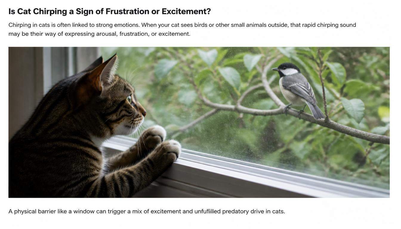 Cat intensely watching a bird through a window