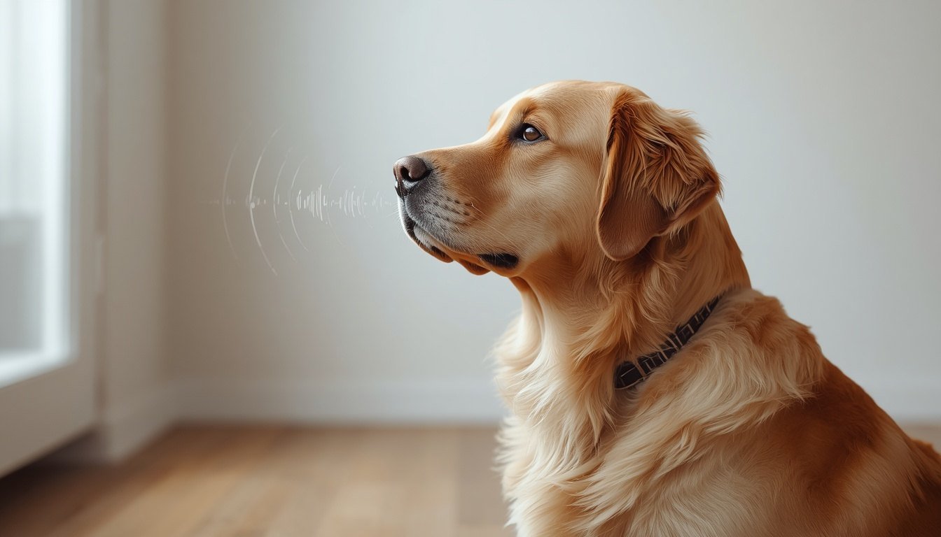 Long-muzzled dog tilting its head while looking at a person