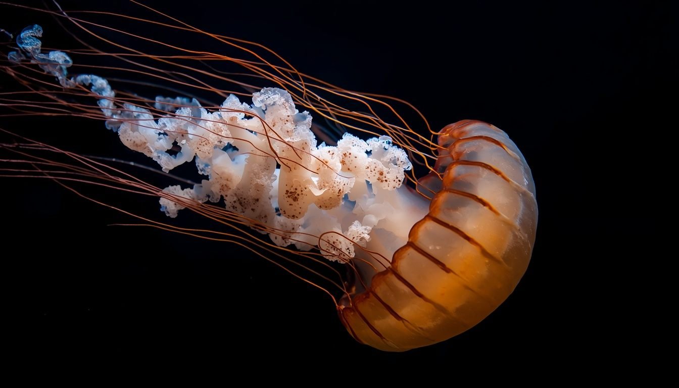 Common jellyfish species without visible bioluminescent glow
